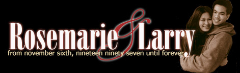 Rosemarie and Larry: from November 6, 1997 until forever